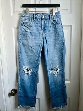 3/25$💥 Jeans Garage Denims Size 7 / 28 Vintage Straight Mom Straight Ripped